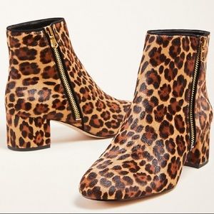 NEW! Ann Taylor Kyle Haircalf Block Heel Booties